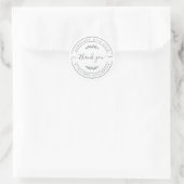 Thuisgemaakt Met Liefde Dank U Label (Tas)