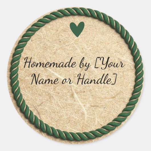 Thuisgemaakt met Liefde Kraft Stijl Label (Voorkant)