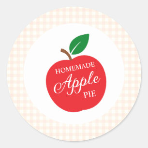 Thuisgemaakte Appeltaart Baby Shower Ronde Sticker
