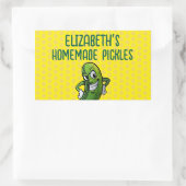 Thuisgemaakte augurken rechthoekige sticker (Tas)