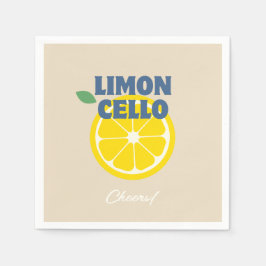 Thuisgemaakte Beige Love Limoncello Likeur Servet