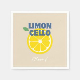 Thuisgemaakte Beige Love Limoncello Likeur Servet