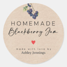 Thuisgemaakte Bramenjamlabels | Gemaakt met Liefde