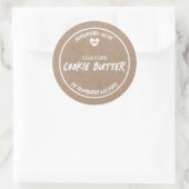 Thuisgemaakte Cookie Butter Ronde Sticker (Tas)