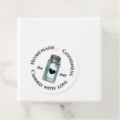 Thuisgemaakte Goedheid Gekonfijt met Liefde Inmaak Bedankjes Labels (In situ)