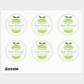 Thuisgemaakte Key Lime Bars Keukenlabel Ronde Sticker (Vel)