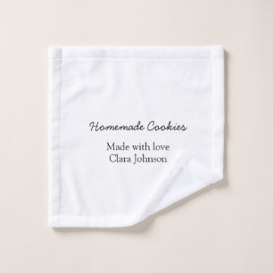 Thuisgemaakte koekjes voeg je tekst naam custom g bad handdoek