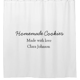 Thuisgemaakte koekjes voeg je tekst naam custom g douchegordijn