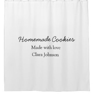 Thuisgemaakte koekjes voeg je tekst naam custom  g douchegordijn