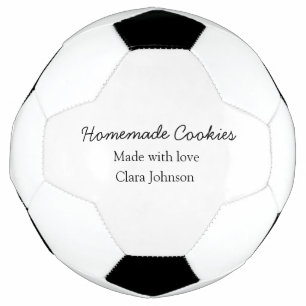 Thuisgemaakte koekjes voeg je tekst naam custom  g voetbal