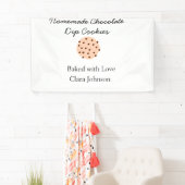 Thuisgemaakte koekjes voeg je tekst naam custom to spandoek (Insitu)