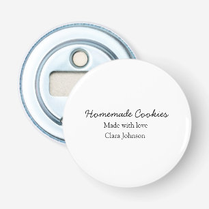 Thuisgemaakte koekjes voeg je tekst naam custom wo button flesopener