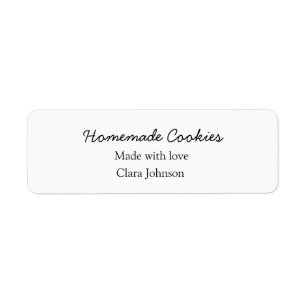 Thuisgemaakte koekjes voeg je tekst naam custom wo etiket