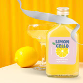 Thuisgemaakte Liefde Moderne Roze Kraft Limoncello Vierkante Sticker