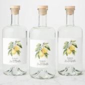 Thuisgemaakte Limoncello Etiket (Flessen)