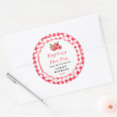 Thuisgemaakte Mini Frambozen Taart Label (Envelop)