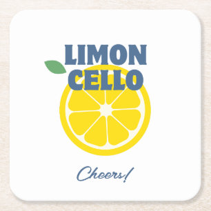 Thuisgemaakte Moderne Crème Witte Limoncello Likeu Kartonnen Onderzetters