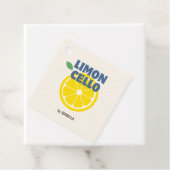 Thuisgemaakte Moderne Limoncello Likeur Bedankjes Labels (In situ)