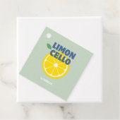 Thuisgemaakte Moderne Munt Liefde Limoncello Likeu Bedankjes Labels (In situ)