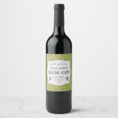 Thuisgemaakte Sloe Gin-label Wijn Etiket (Voorkant)