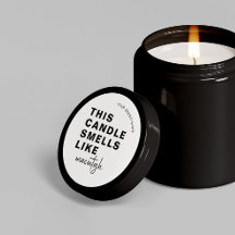 Thuisgemaakte Soja Kaars Chic Calligrafie Wit Klas