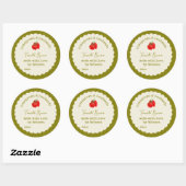 Thuisgemaakte & Thuisgekweekte Boerentuin Tomatens Ronde Sticker (Vel)