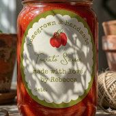 Thuisgemaakte & Thuisgekweekte Boerentuin Tomatens Ronde Sticker