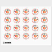 Thuisgemaakte tomatenchutney-label met tomaat ronde sticker (Vel)