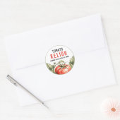 Thuisgemaakte Tomatenrelish Inblikken preserves Ronde Sticker (Envelop)