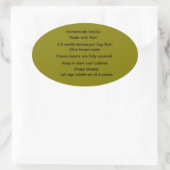Thuisgemaakte Vanille Bourbon Recept labels (Tas)