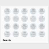 Thuisgemaakte Vanille-extract blauw grijs Instruct Ronde Sticker (Vel)