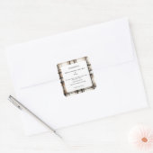 Thuisgemaakte Vanille-extract Fles Ingredienten La Vierkante Sticker (Envelop)
