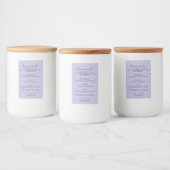 Thuisgemaakte Vanille-extract Instructie lilac Voedselcontainer Etiket (Flessen)