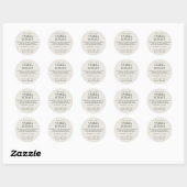 Thuisgemaakte Vanille-extract ivoor beige Instruct Ronde Sticker (Vel)