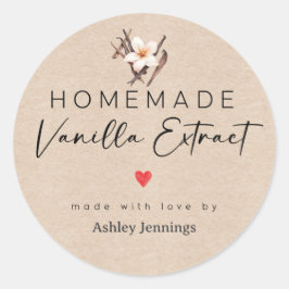 Thuisgemaakte Vanille-Extract Labels | Gemaakt met
