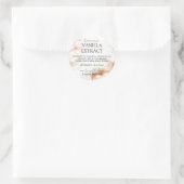 Thuisgemaakte Vanille-extractlabels en -instructie Ronde Sticker (Tas)