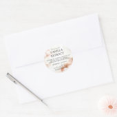 Thuisgemaakte Vanille-extractlabels en -instructie Ronde Sticker (Envelop)