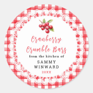 Thuisgemaakte Veenbessen Crumble Reep Label