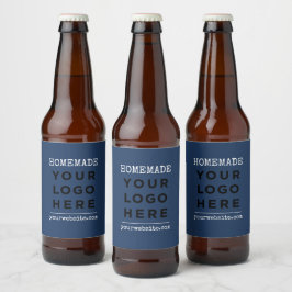 Thuisgemaakte Website Uw Bedrijfslogo Product Bier Etiket