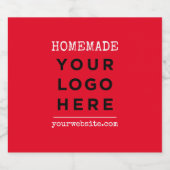 Thuisgemaakte Website Uw Bedrijfslogo vakantie Bier Etiket (Enkel label)