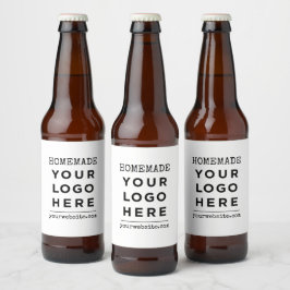 Thuisgemaakte Website Uw Zakelijke Logo Product Bier Etiket