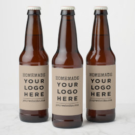 Thuisgemaakte Website Uw Zakelijke Logo Product Bier Etiket