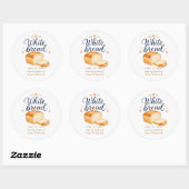 Thuisgemaakte Witte Brood Keuken Label (Vel)