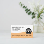 Thuisgezondheid geregistreerde verpleegkundige visitekaartje (Staand voorkant)