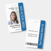 Thuisgezondheidshulp Gecertificeerde Verpleegkundi Badge (Voor- en achterkant)
