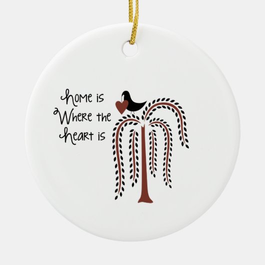 Thuishart Keramisch Ornament (Voorkant)