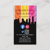 thuishelper schoonmaakster visitekaartje (Achterkant)