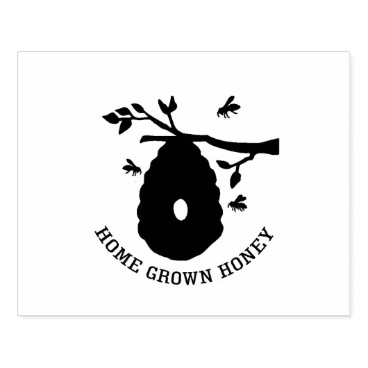 Thuishoningbijenkop Rubberstempel (Afrduk)