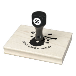 Thuishoningbijenkop Rubberstempel