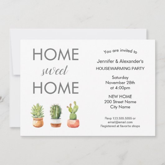 Thuishuishouden met eigen tint kaart (Voorkant)